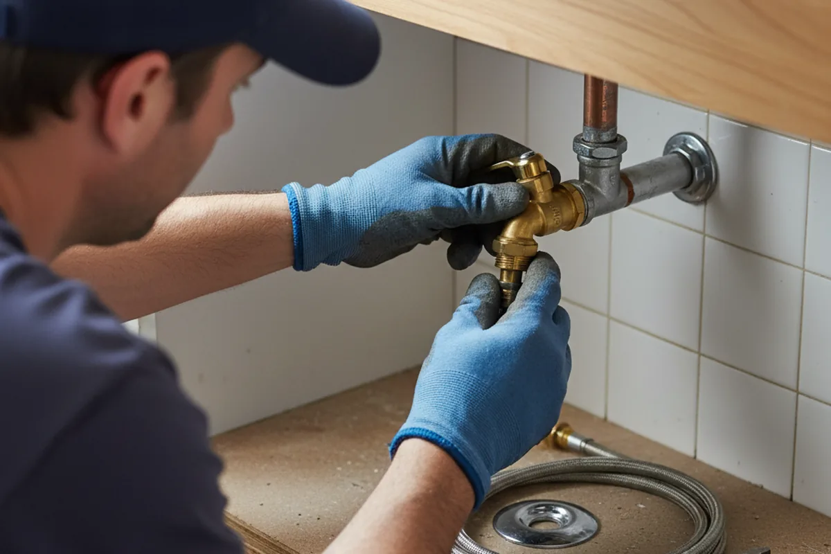 Shutoff valve and fitting work during Faucet and Fixture Repair in Hollywood